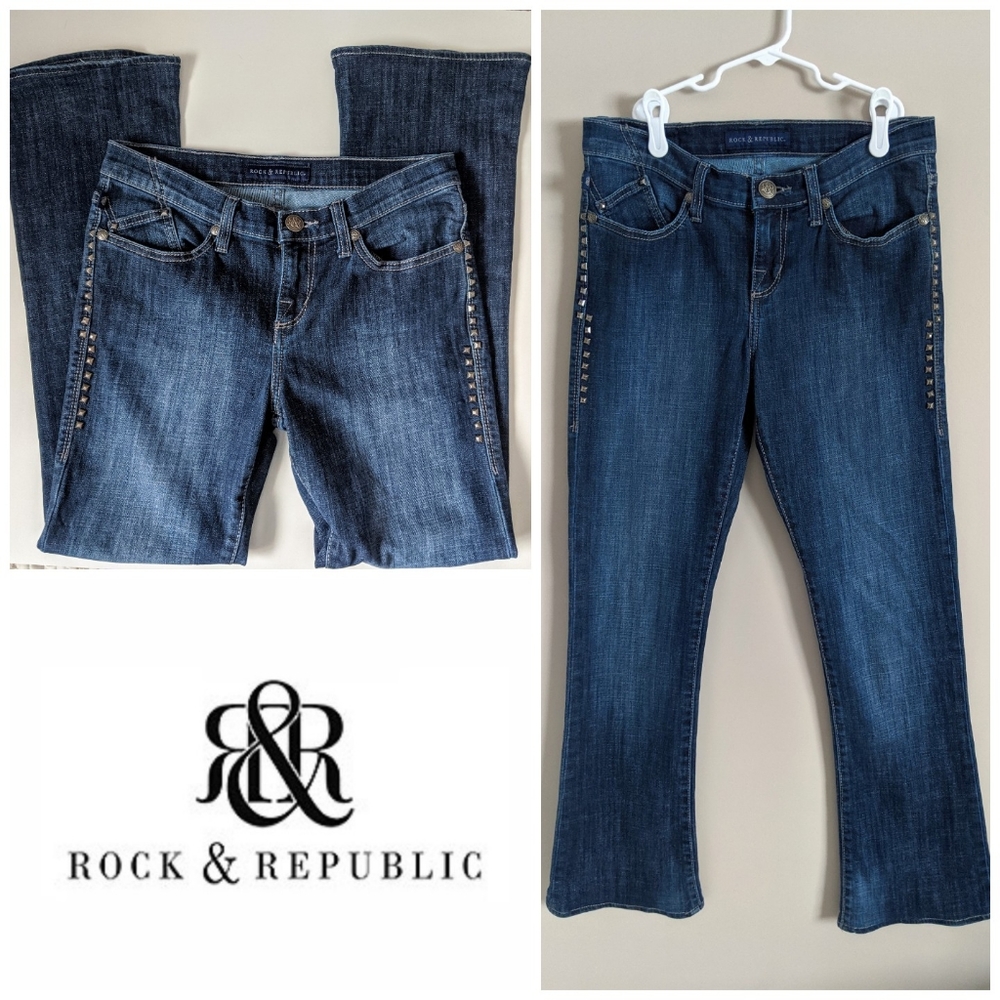 Rock & Republic Size 6 Kasandra Studded Jean